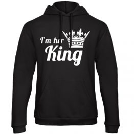King Queen hoodie his en hers