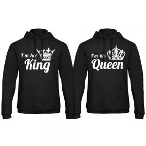 Queen hoodie trui his hers