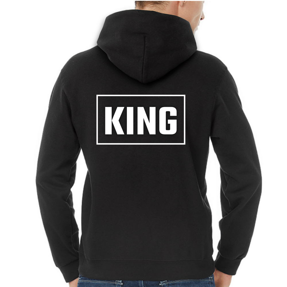 King Queen hoodie rechthoek