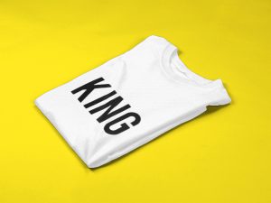 King T Shirt wit