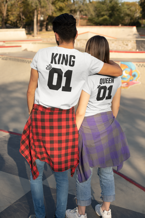 King 01 Queen 01 shirts wit