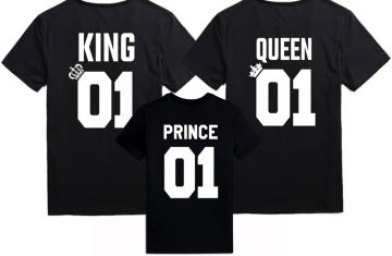 King Queen Prince shirts