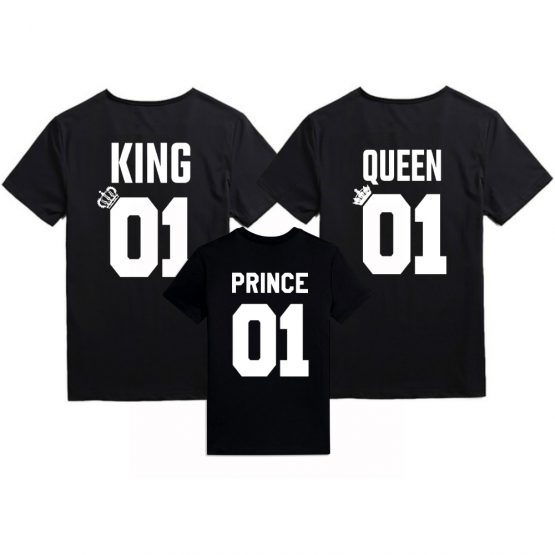 King Queen Prince shirts