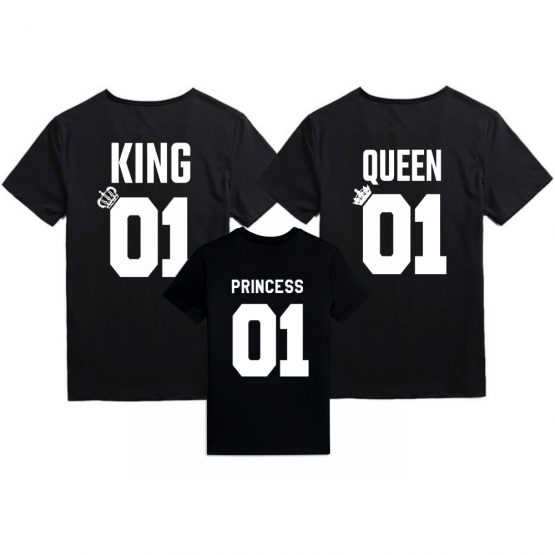 King Queen Princess shirts