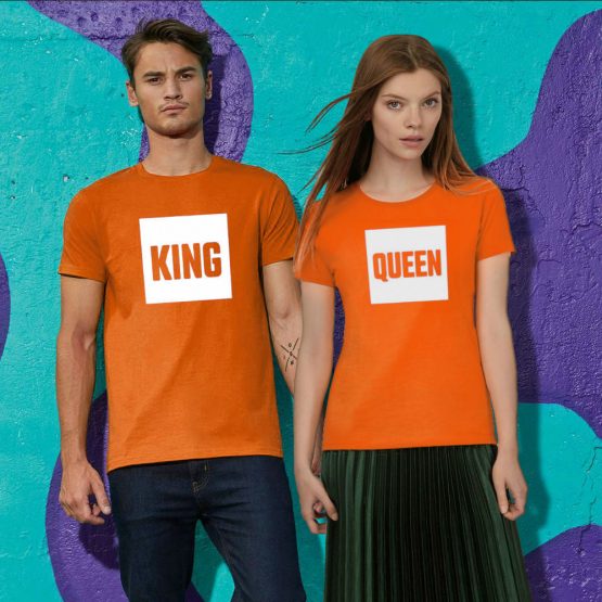 Oranje Koningsdag shirt Blok sfeerfoto
