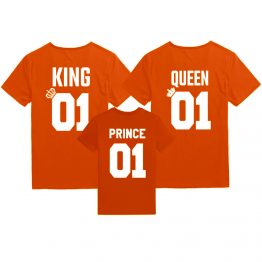Koningsdag shirts King Queen Prince