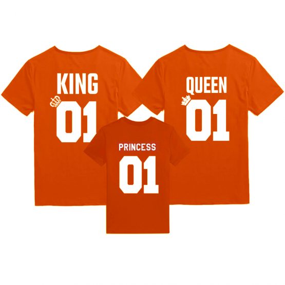 Koningsdag shirts King Queen Princess
