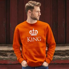 Oranje Koningsdag trui King Classic