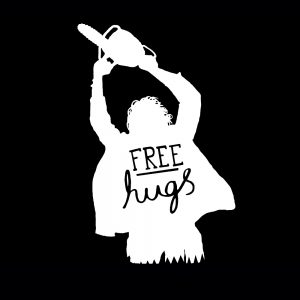 Free hugs kleding chainsaw