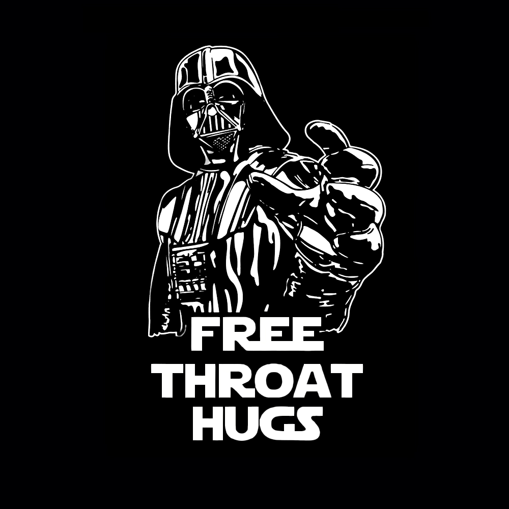 Free throat hugs silhouet