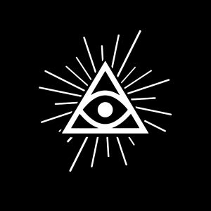 Illuminati shirt eye simpel opdruk 4