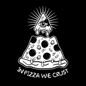 Illuminati shirt pizza opdruk