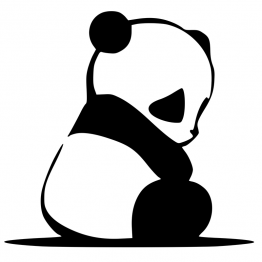 Sad panda kleding opdruk