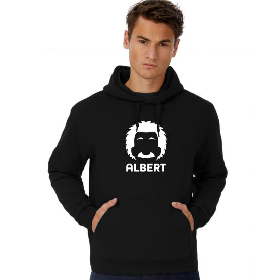 Albert Einstein hoodie cartoon