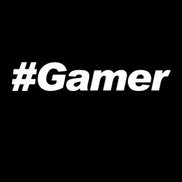 Hashtag Gamer shirt opdruk