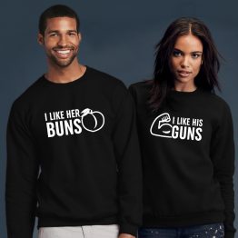 Valentijnsdag Sweater Buns Guns
