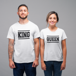 King Queen shirts Lines Wit