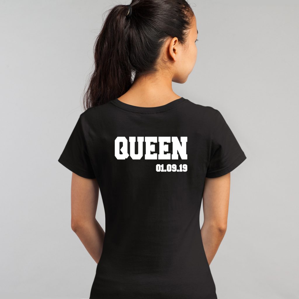 Queen Shirt met Datum