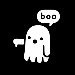 Halloween Boo opdruk 2