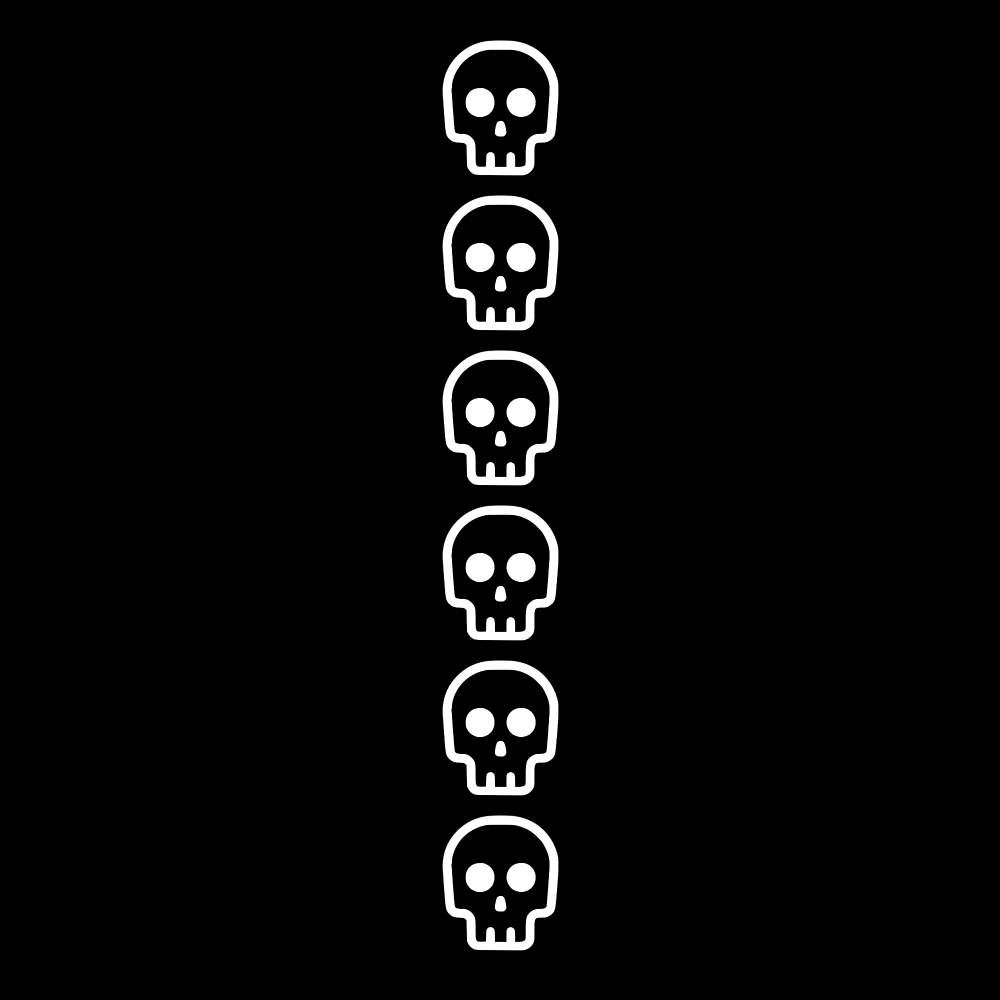 Skulls Halloween hoodie mouw