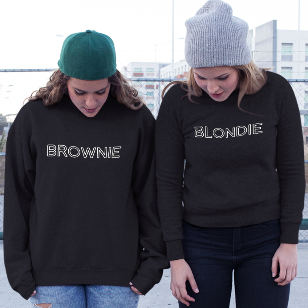 zoet Dodelijk domesticeren Blondie & Brownie sweater trui | snel geleverd | €20,95