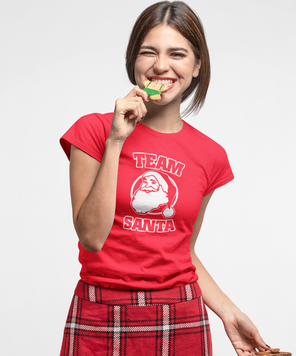 Onderwijs Voorbijganger zegen Kerst T-shirt Team Santa | Dames & Heren | Tijdelijk €18,95