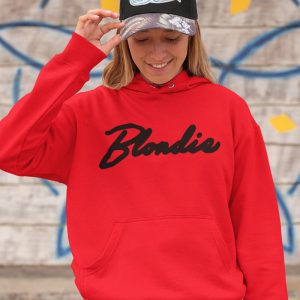 Blondie Hoodie Premium Red Black