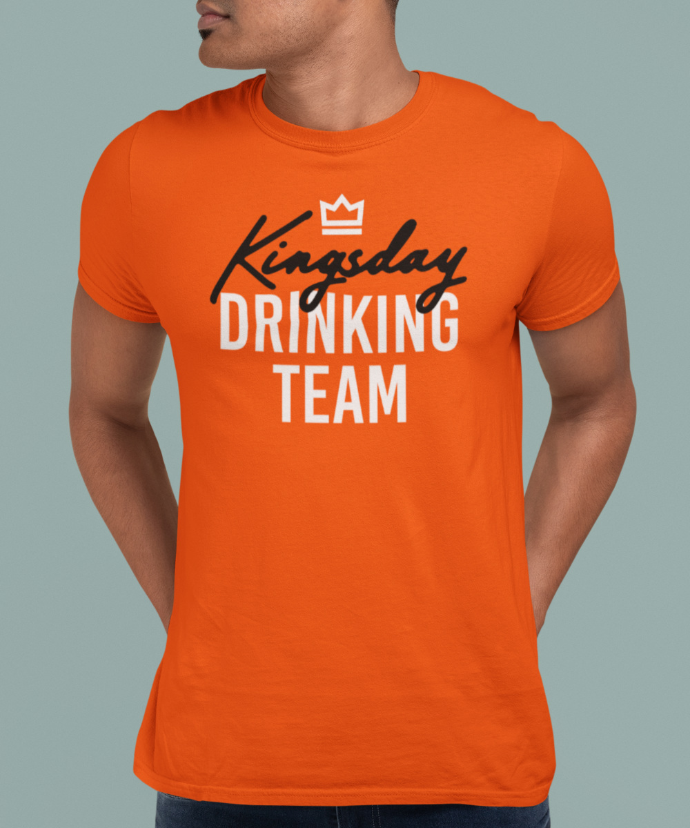Koningsdag T-Shirt Drinking Team Dames & Heren | Snel