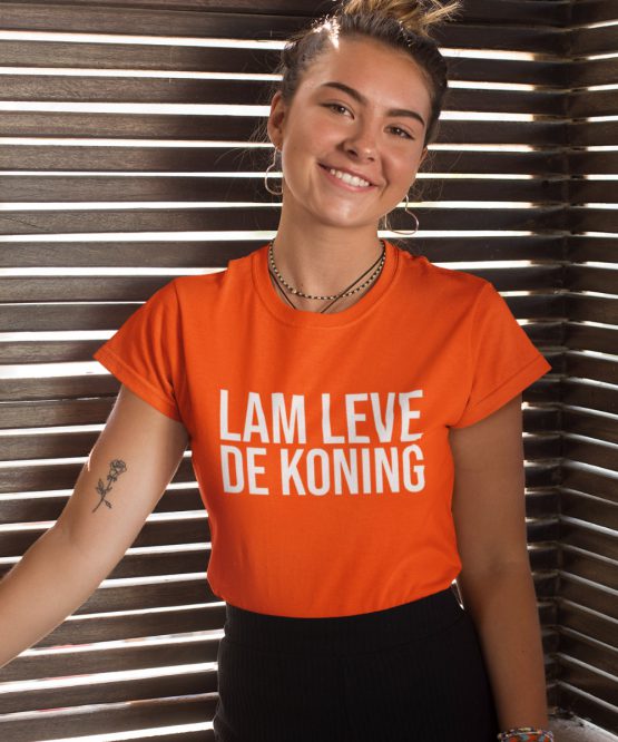 Oranje Koningsdag T-Shirt Lam Leve