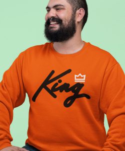 Oranje Koningsdag Trui King Premium