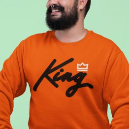 Oranje Koningsdag Trui King Premium