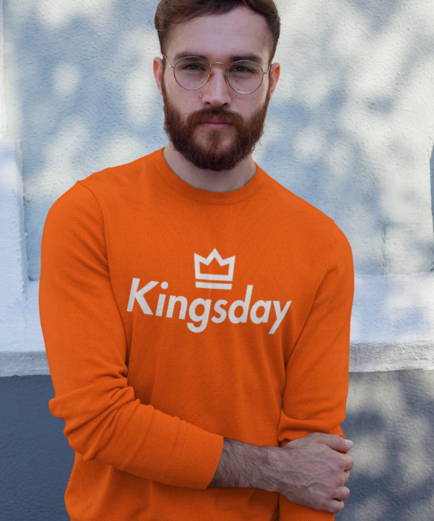 Oranje Koningsdag Trui Kingsday Crown