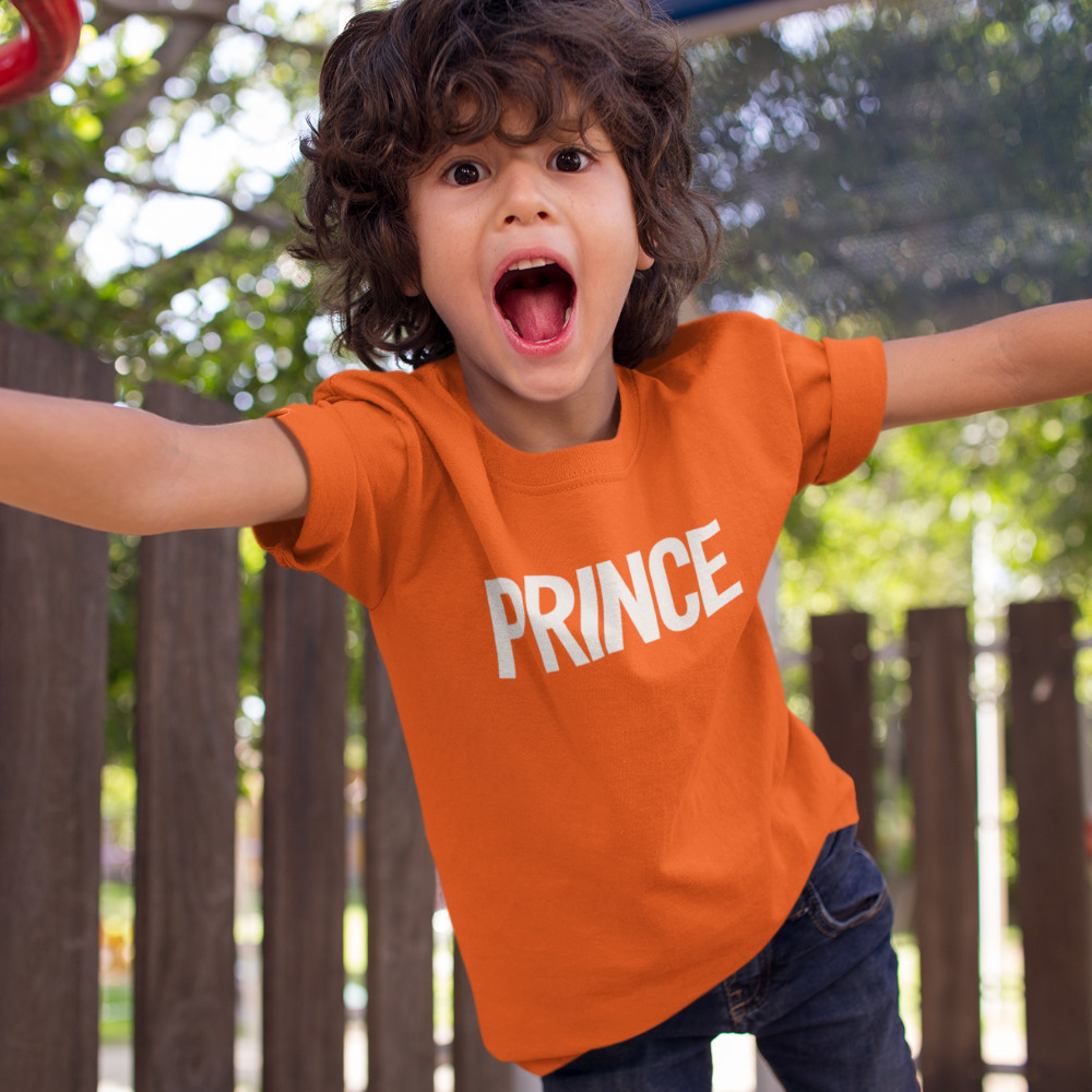 Oranje Koningsdag Shirt Kind Prince