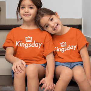 Oranje Koningsdag T-Shirt Kind Kingsday
