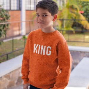 Oranje Koningsdag Trui Kind King