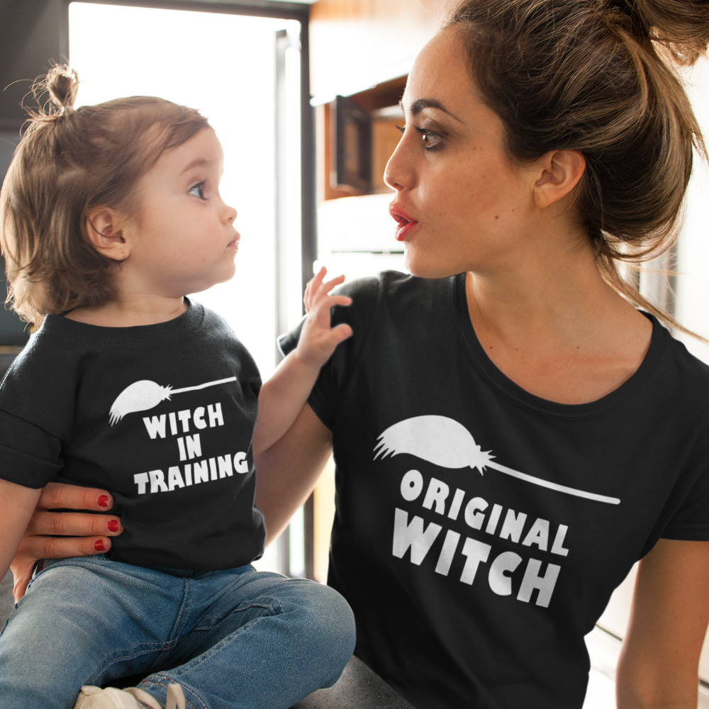 klei Augment Theoretisch Moeder Dochter Shirts Set | Original Witch & Witch In Training