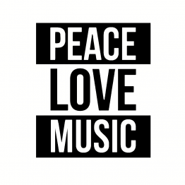 Festival Kleding Peace Love Music Opdruk