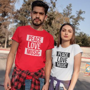Festival Shirt Peace Love Music 2