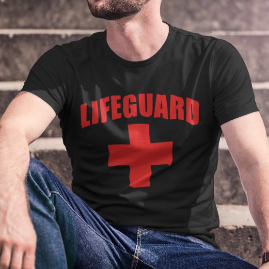 Festival T-Shirt Lifeguard Zwart