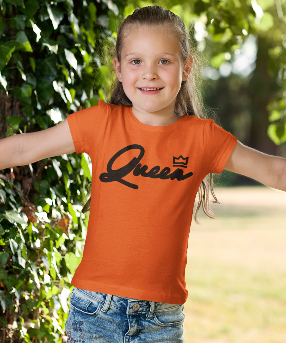 Imperialisme leerling Dosering Koningsdag Shirt Kind Queen Black - Oranje t-shirts | 1001CAPS.NL