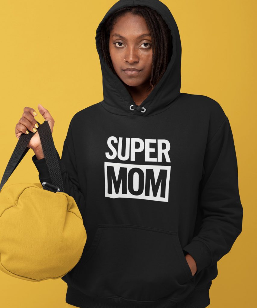 Moederdag Hoodie Super Mom 1