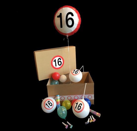 Helium ballon verjaardag 16