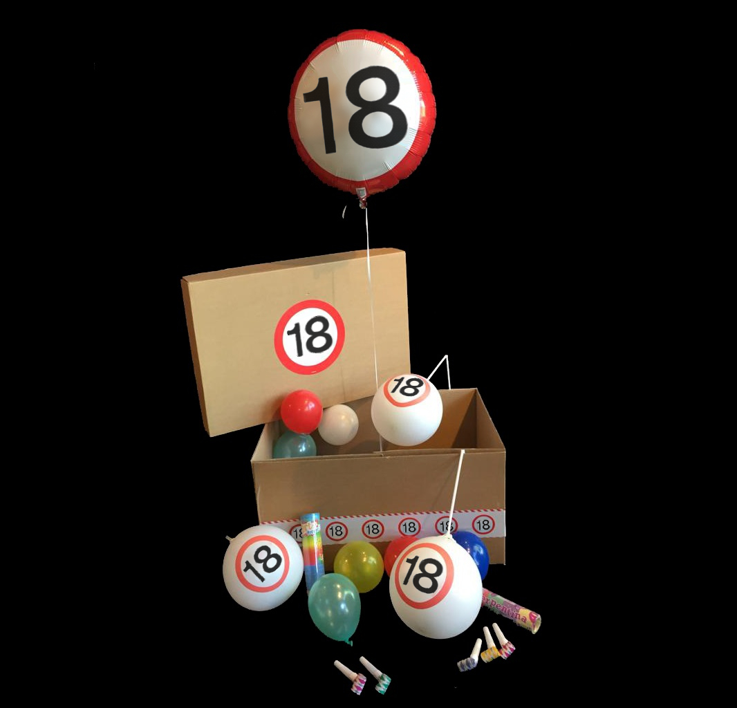 symbool chrysant Monnik Helium Ballon Verjaardag 18 jaar - 1001CAPS