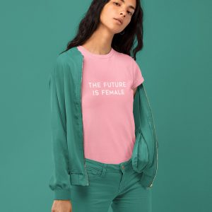 T-Shirt The Future Is Female Roze