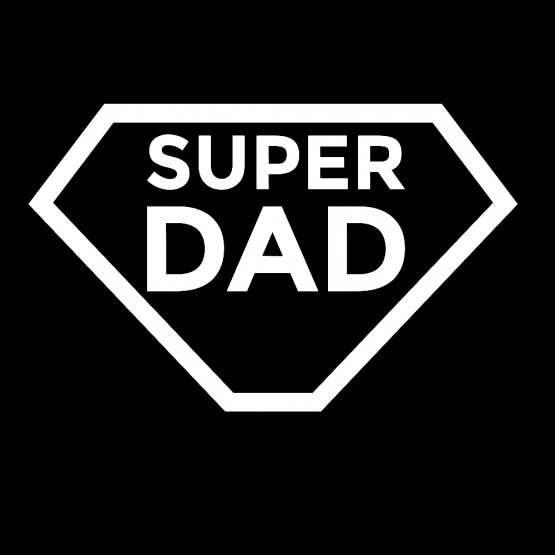 Vaderdag Opdruk Super Dad
