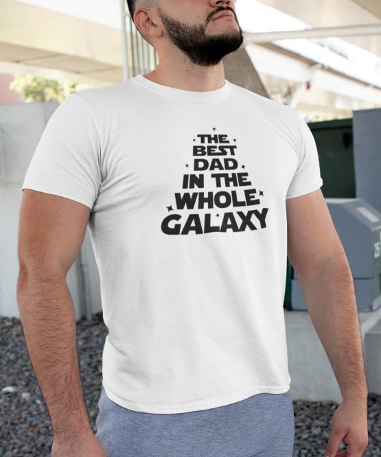 Vaderdag T-Shirt Best Dad Galaxy