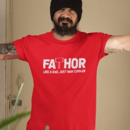 Vaderdag T-Shirt Fathor Rood