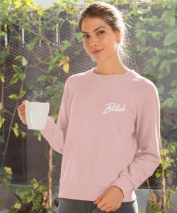Bitch Sweater Premium Pink Chest