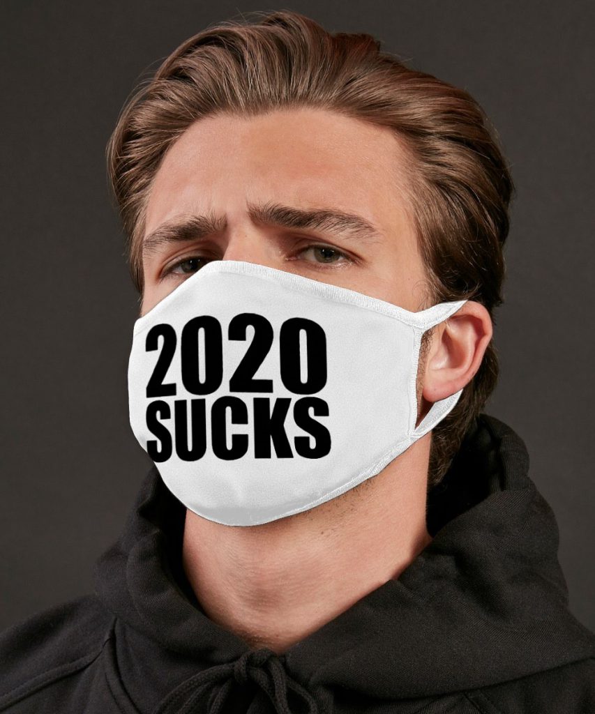 Wit mondkapje 2020 sucks