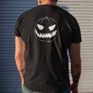 Halloween T-Shirt Pompoen Back 2